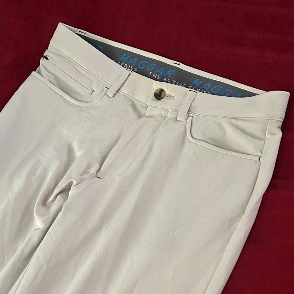 Haggar Off-White Trousers